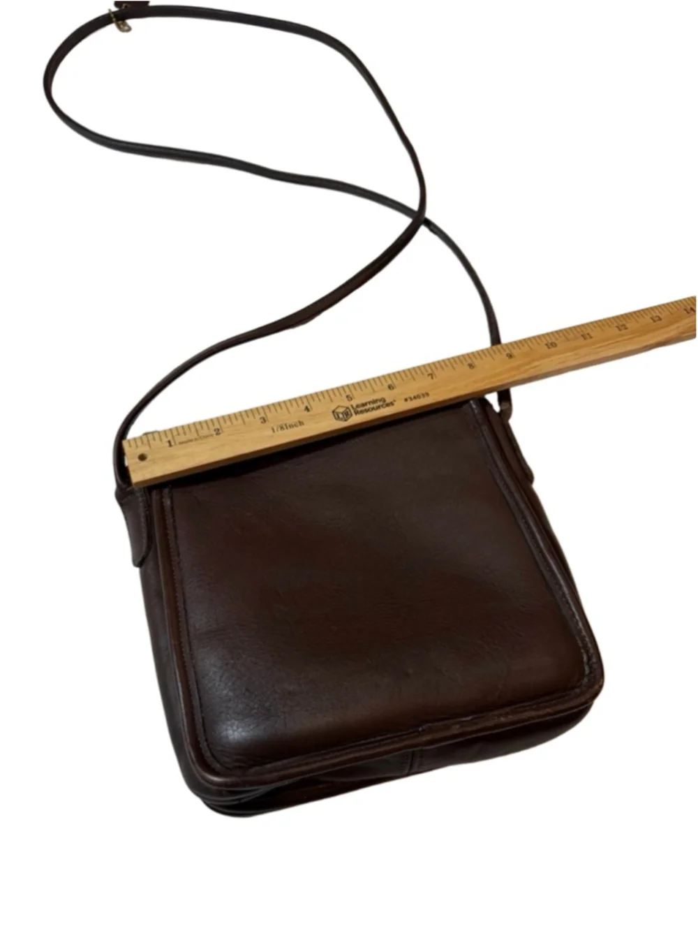 Vintage Coach Legacy Companion Flap Brown Leather Turnlock Crossbody - Picture 6 of 10